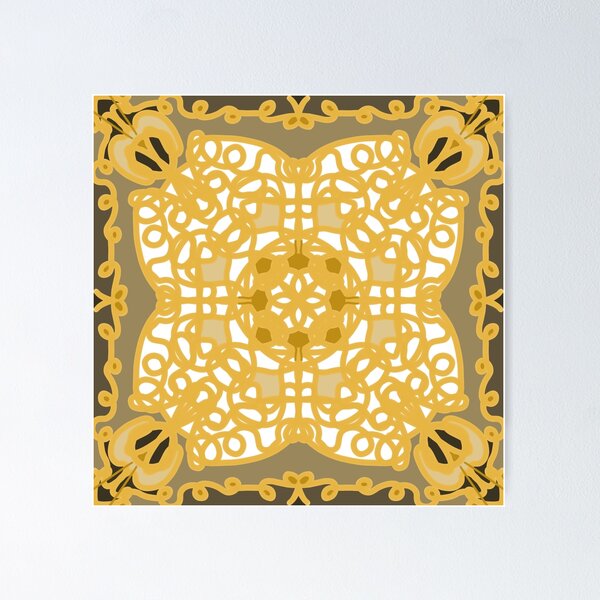 Item preview, Golden scarf designed and sold by TheBWGalerie.