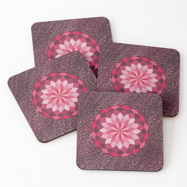 Item preview, 3D-style Mandala in Shades of pink designed and sold by Curraleigh Crafts.