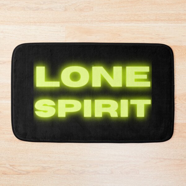 Item preview, Lone Spirit - Yellow Neon Text On Black Background designed and sold by cgroenewald.