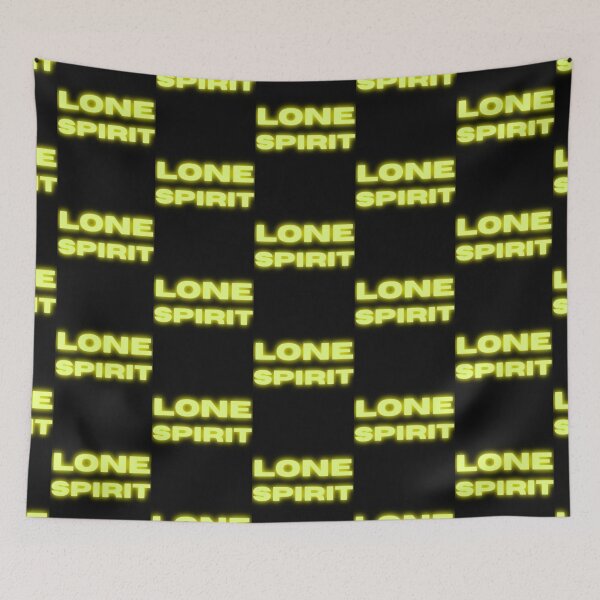 Item preview, Lone Spirit - Yellow Neon Text On Black Background designed and sold by cgroenewald.