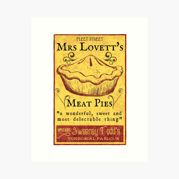 Artikel-Vorschau von Mrs. Lovetts Fleischpasteten - Sweeney Todd Musical, designt und verkauft von Downstage Designs.