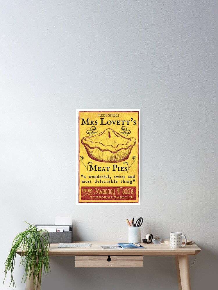 Thumbnail 2 of 3, Poster, Mrs Lovett's Meat Pies - Sweeney Todd Musical designed and sold by sammimcsporran.