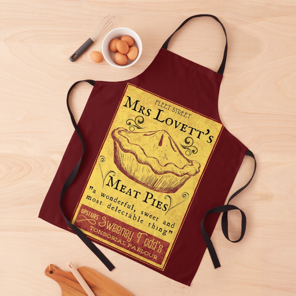 Mrs Lovett's Meat Pies - Sweeney Todd Musical Apron