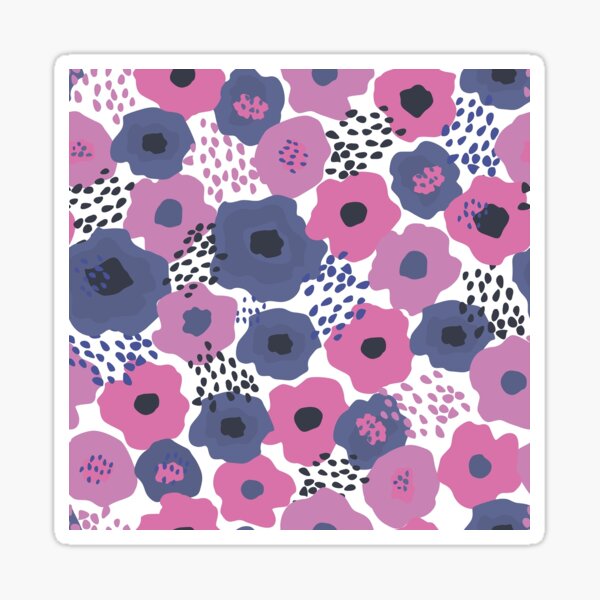 purple-poppies-sticker-for-sale-by-marksteen-redbubble