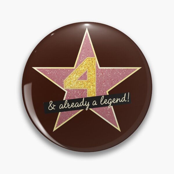 Artikelvorschau, 4th Birthday Gifts - 4 Years old & Already a Legend entworfen und verkauft von betternotes.
