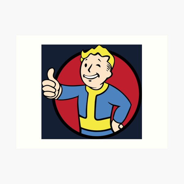 Boy Gamer Wall Art Redbubble - vault boy roblox