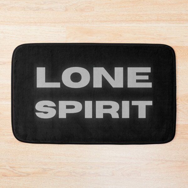 Item preview, Lone Spirit - Grey Halo Text On Black Background designed and sold by cgroenewald.