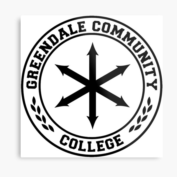 Greendale Community College Logo Metal Print For Sale By Bevatron