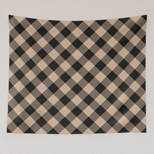 Item preview, Beige & Black Cross Buffalo Plaid designed and sold by 89BLACK.