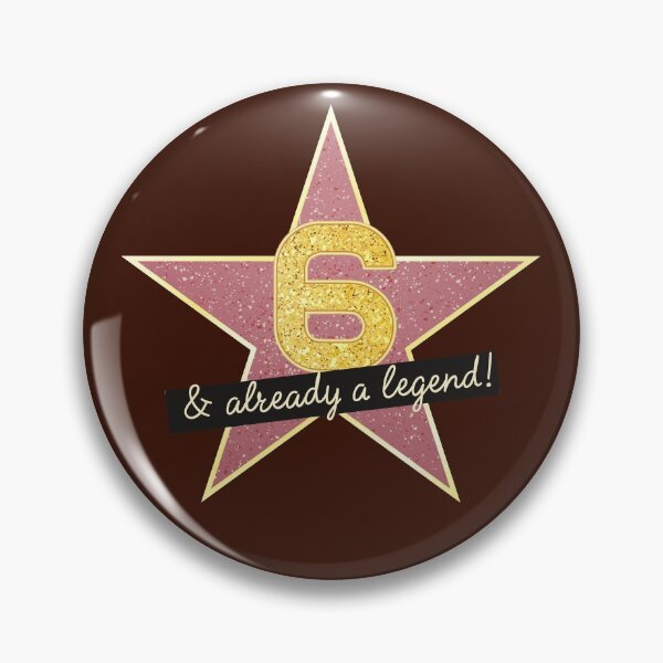Item preview, 6th Birthday Gifts - 6 Years old & Already a Legend designed and sold by betternotes.