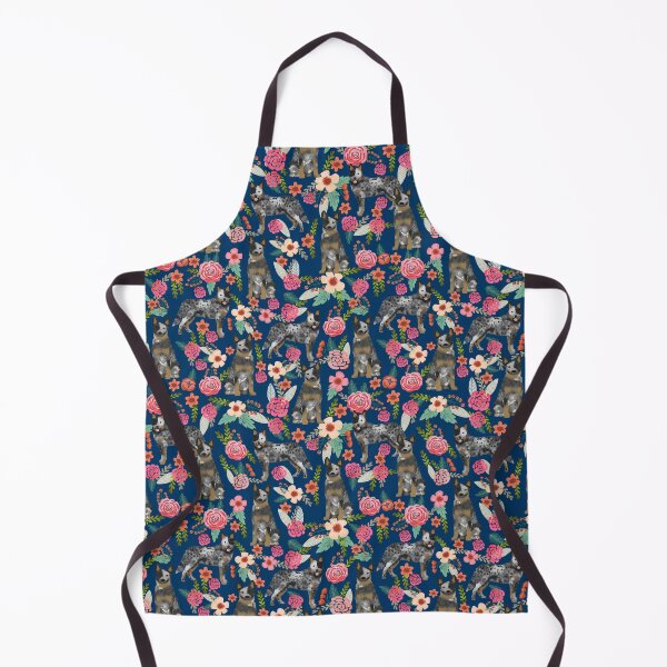 Item preview, Australian Cattle Dog floral pattern dog breed customized pet portrait by pet friendly by PetFriendly designed and sold by PetFriendly.