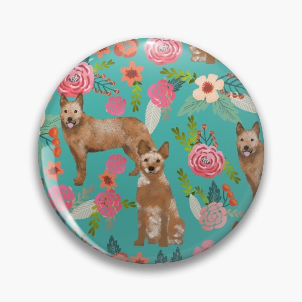 Item preview, Australian Cattle Dog florals dog breed customized pet portrait by pet friendly by PetFriendly designed and sold by PetFriendly.
