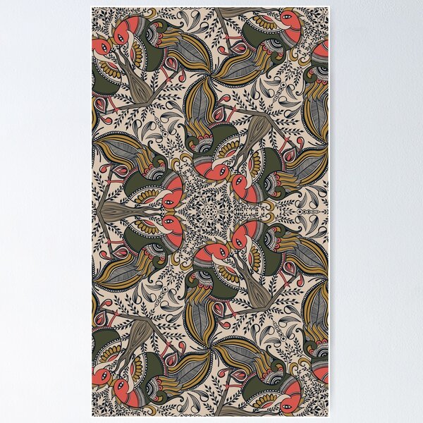 Item preview, Copy of The Gemini Peacocks Batik print designed and sold by Prita-D.