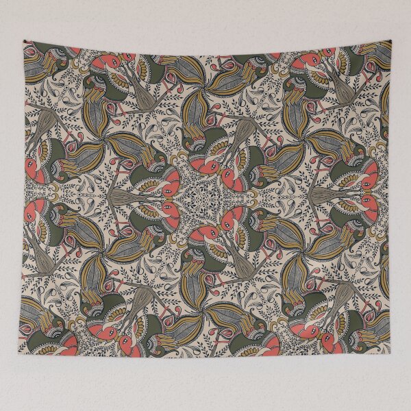 Item preview, Copy of The Gemini Peacocks Batik print designed and sold by Prita-D.