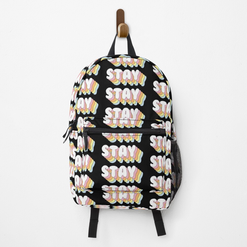 STRAY KIDS - Stay Quote Text PASTEL RAINBOW Backpack for Sale by  SugarSaint