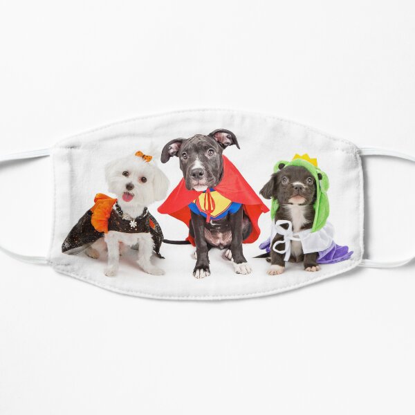Happy Puppy Halloween Flat Mask