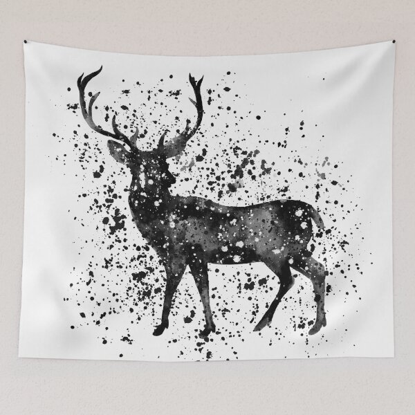Item preview, Black & White Stag  designed and sold by DirtyAngelFace Shop.