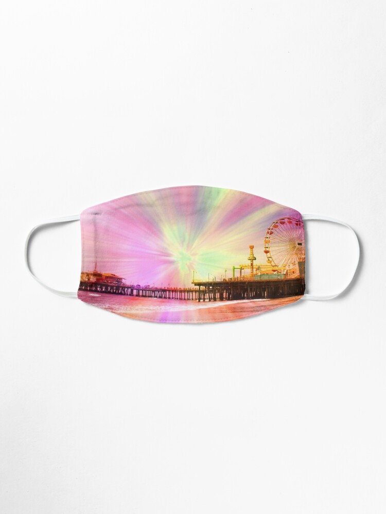 Alternate view of Pink Explosion Santa Monica Pier Mask