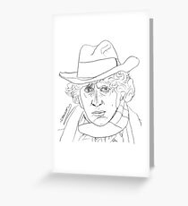 Tom Baker - 4th Doctor Greeting Card