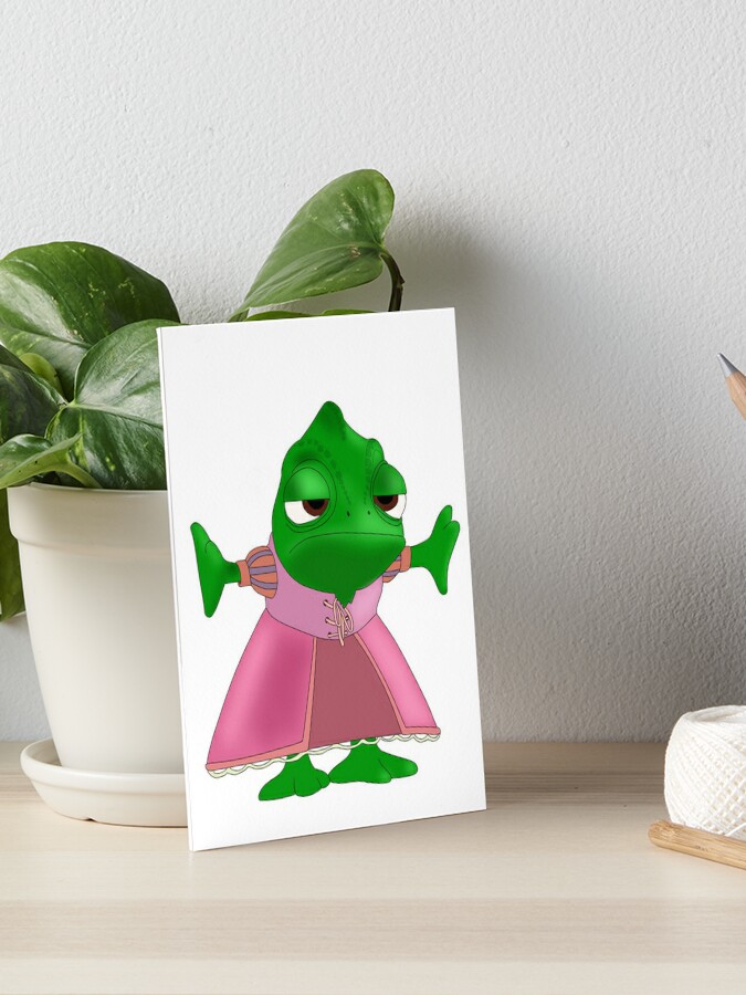 Pascal Rapunzel Sticker and Accesories Art Board Print for Sale by  ModernMix