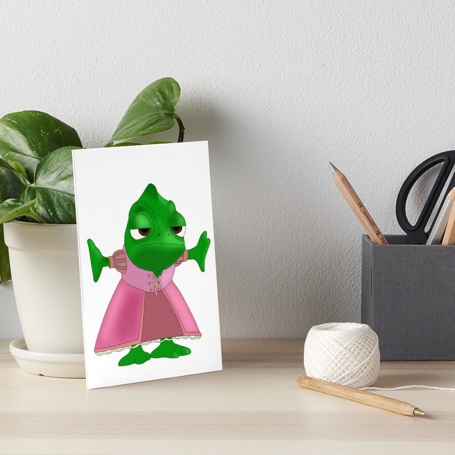 Pascal from Tangled  Art Board Print for Sale by Megan Olivia