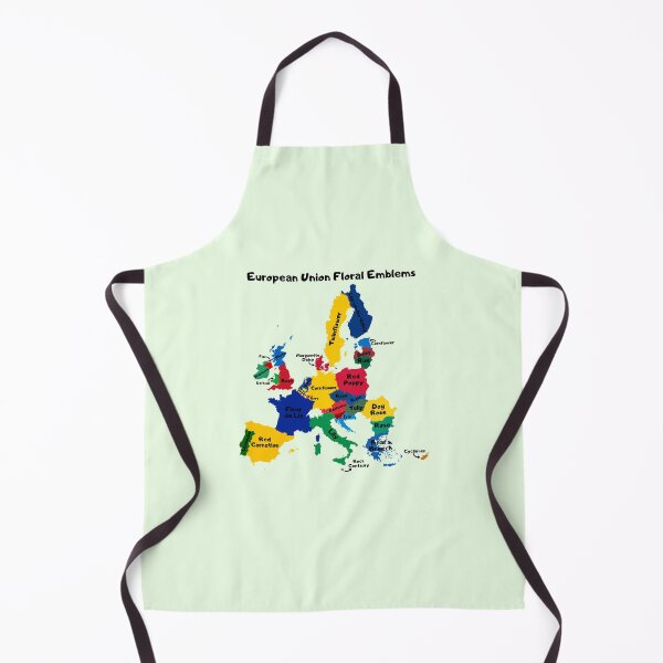 Item preview, European Union Floral Emblems Colorful Map designed and sold by InVisibleColors.