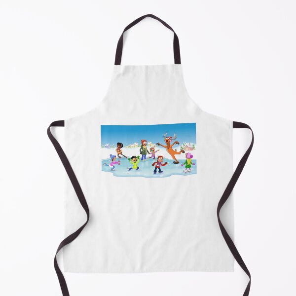 Item preview, Funny moose skating with kids designed and sold by AnnieLonghi.