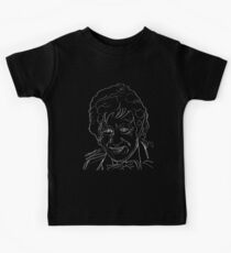 Jon Pertwee - 3rd Doctor (white) Kids Tee