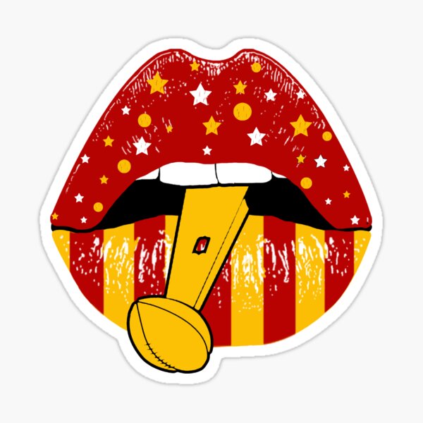 Cute Kansas City Chiefs lips Sticker