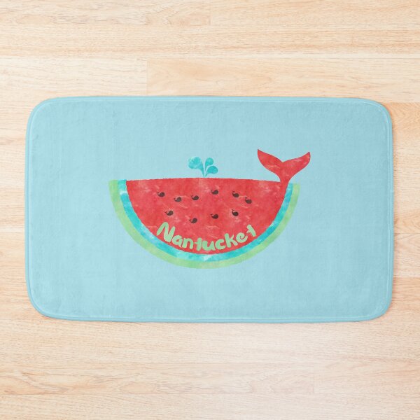 Item preview, Cute Nantucket Whale Watercolor Watermelon  designed and sold by emrdesigns.