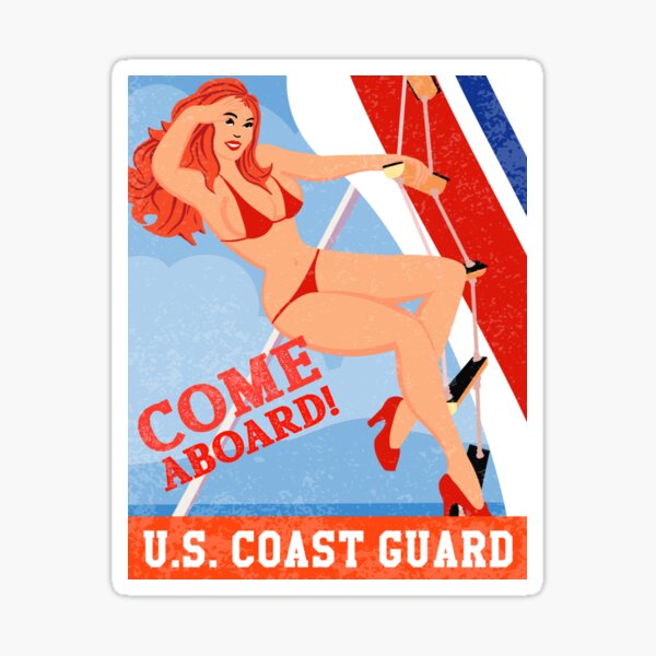 Item preview, USCG Pinup Recruiting - Come Aboard designed and sold by AlwaysReadyCltv.