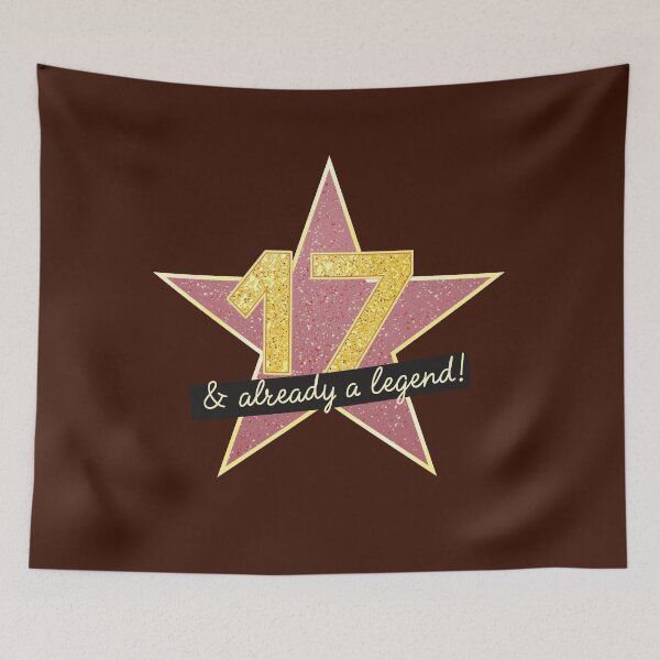 Item preview, 17th Birthday Gifts - 17 Years old & Already a Legend designed and sold by betternotes.