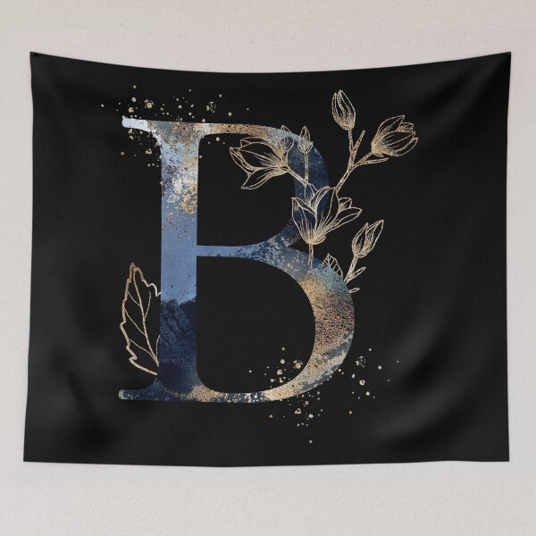 Item preview, Floral Initial Letter B, Monogrammed designed and sold by PinkLotusArt.