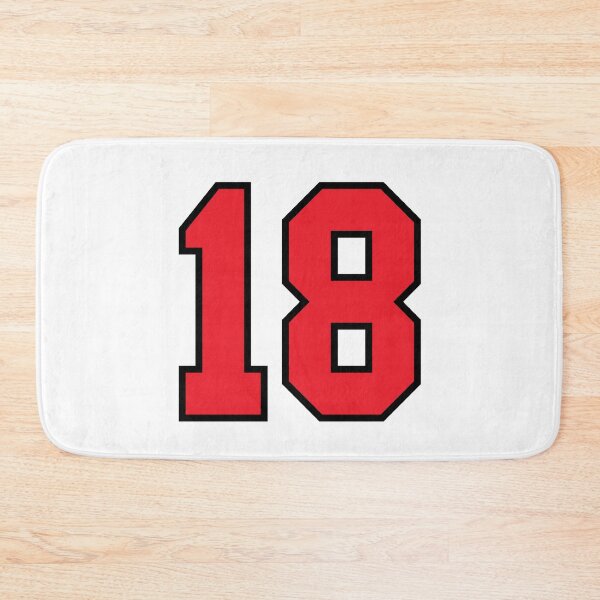 Item preview, 18 Sports Jersey eighteen Red Number Black designed and sold by infrontofyou.