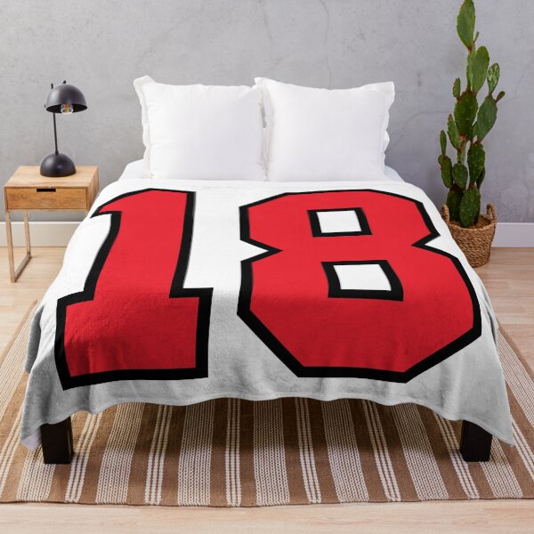 Item preview, 18 Sports Jersey eighteen Red Number Black designed and sold by infrontofyou.