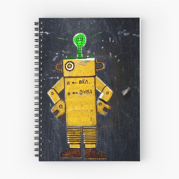 Item preview, Yellow Rusty Robot  designed and sold by katemargoli.