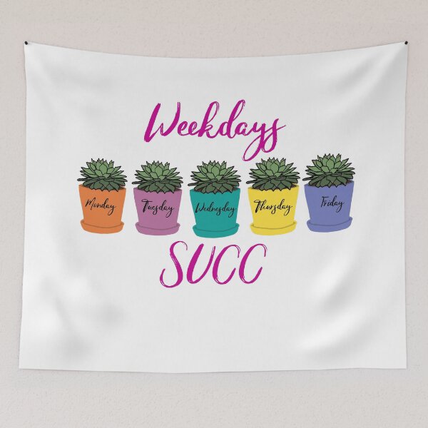 Item preview, Weekdays Succ designed and sold by Quick Brown Fox Canada.