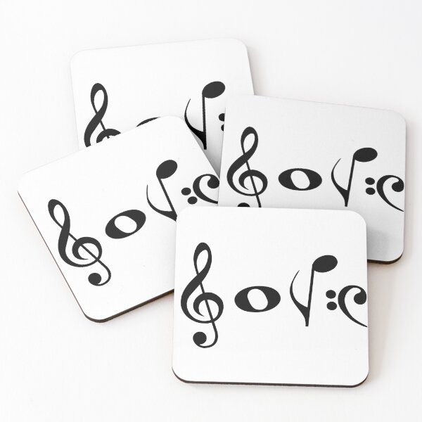 Item preview, Words in music notes, love, love music designed and sold by jasonsauve.