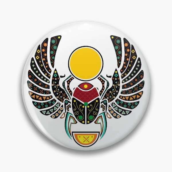 Item preview, Scarab Beetle with ancient Egyptian ornaments  designed and sold by Ihavemalak.