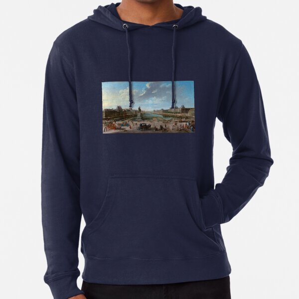 Jean-Baptiste Raguenet A View of Paris from the Pont Neuf Lightweight Hoodie