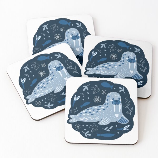 Item preview, Cute polar walrus designed and sold by Elsbet.