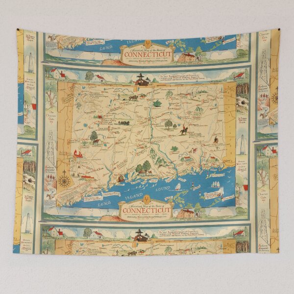 Item preview, Historical map of the state of Connecticut 1930s designed and sold by Speckle.