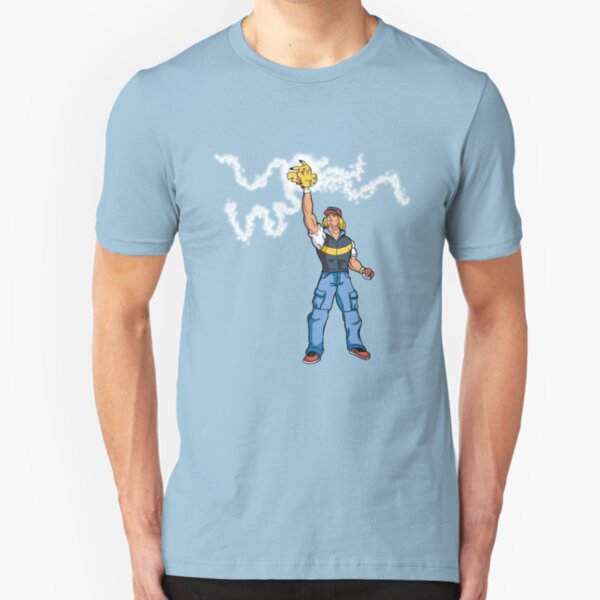 Poké-MAN: I HAVE THE PIKAAAAAAAA! Slim Fit T-Shirt