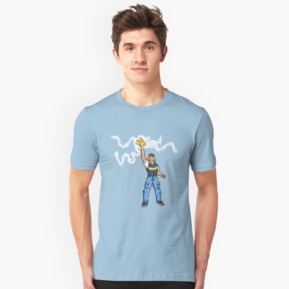 Poké-MAN: I HAVE THE PIKAAAAAAAA! Slim Fit T-Shirt