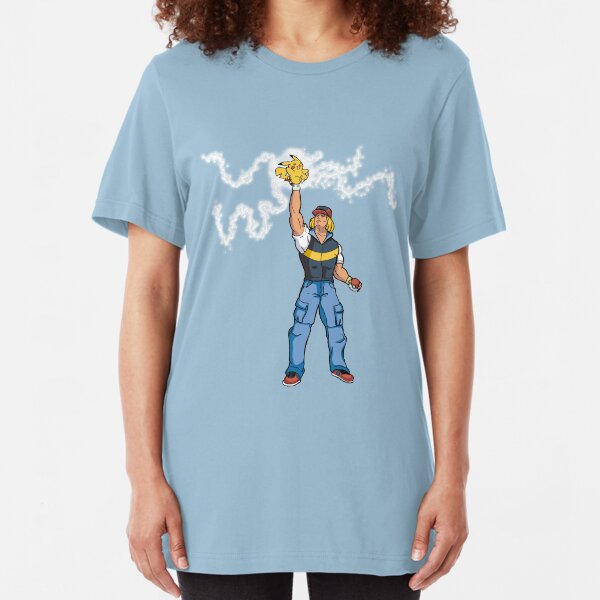 Poké-MAN: I HAVE THE PIKAAAAAAAA! Slim Fit T-Shirt