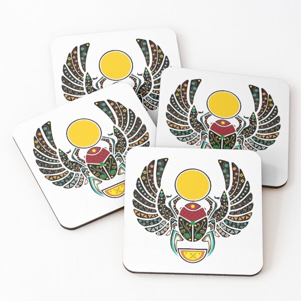 Item preview, Scarab Beetle with ancient Egyptian ornaments  designed and sold by Ihavemalak.