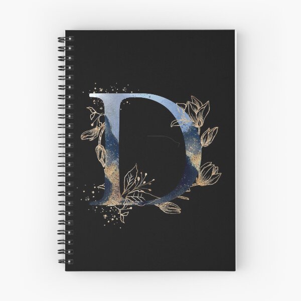 Item preview, Floral Initial Letter D, Monogram designed and sold by PinkLotusArt.