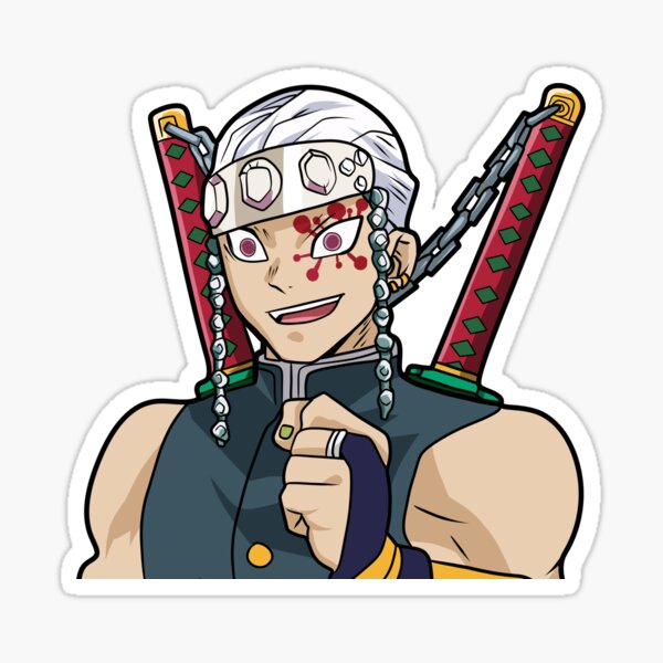 "Tengen uzui , Demon Slayer Hashira" Sticker by Akolytus | Redbubble