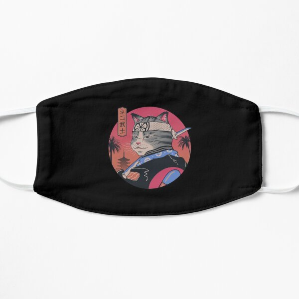 Samurai Cat Flat Mask