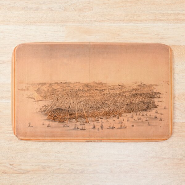 Item preview, Birds Eye View of San Francisco 1868 designed and sold by Speckle.